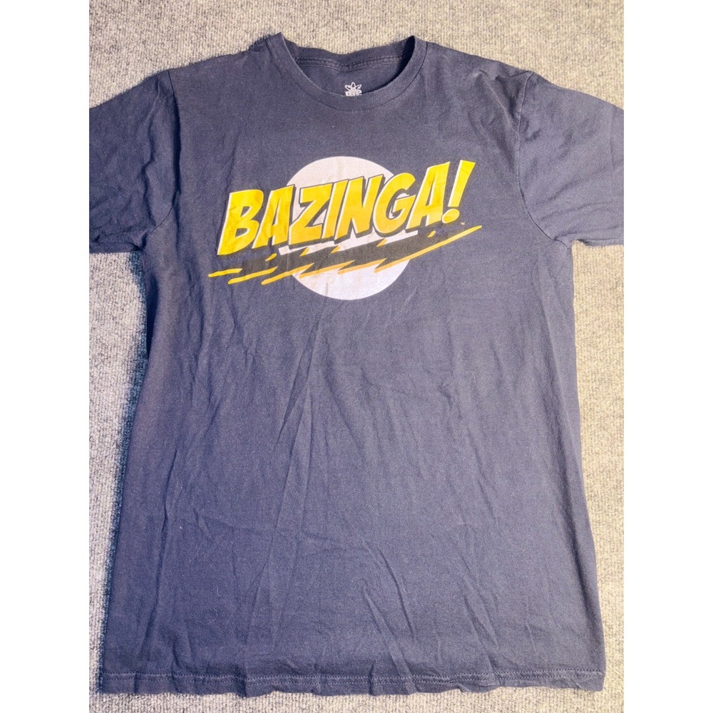 The Big Bang Theory T-Shirt Men's Large Blue Graphic Print Short Sleeve Pullover